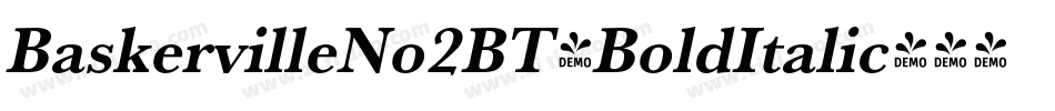BaskervilleNo2BT-BoldItalic字体转换