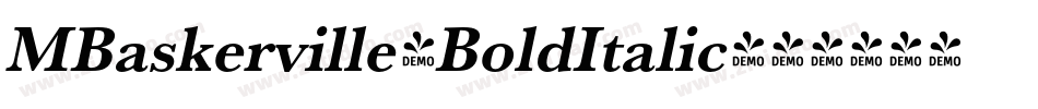 MBaskerville-BoldItalic字体转换