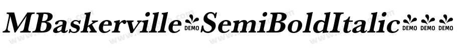 MBaskerville-SemiBoldItalic字体转换