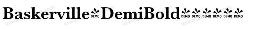 Baskerville-DemiBold字体转换