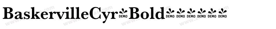 BaskervilleCyr-Bold字体转换
