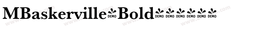 MBaskerville-Bold字体转换