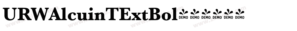 URWAlcuinTExtBol字体转换