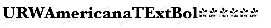 URWAmericanaTExtBol字体转换