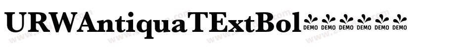 URWAntiquaTExtBol字体转换