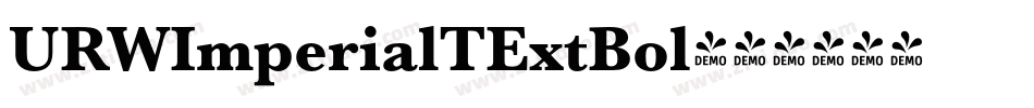 URWImperialTExtBol字体转换