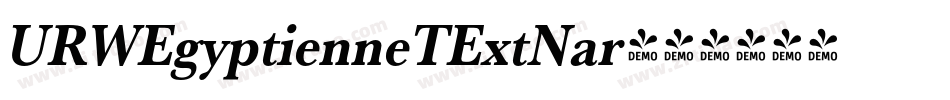 URWEgyptienneTExtNar字体转换