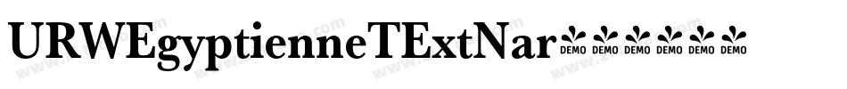 URWEgyptienneTExtNar字体转换