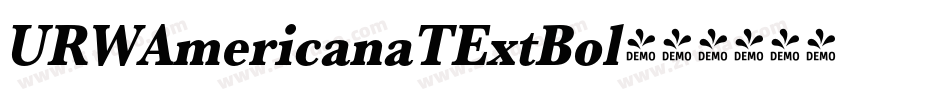 URWAmericanaTExtBol字体转换
