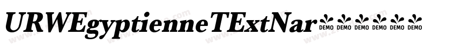 URWEgyptienneTExtNar字体转换