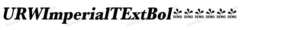 URWImperialTExtBol字体转换