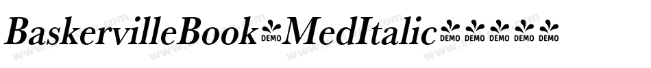 BaskervilleBook-MedItalic字体转换