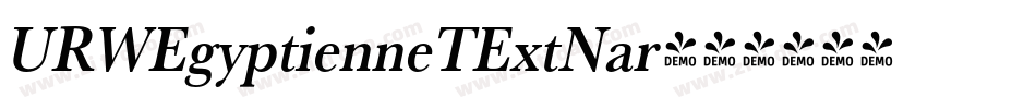 URWEgyptienneTExtNar字体转换
