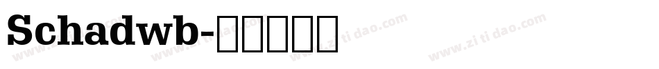 Schadwb字体转换