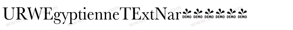 URWEgyptienneTExtNar字体转换