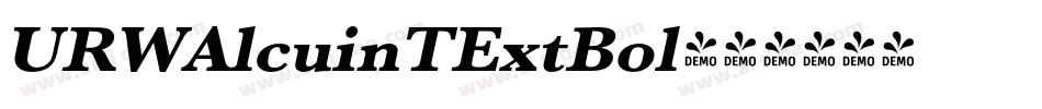 URWAlcuinTExtBol字体转换