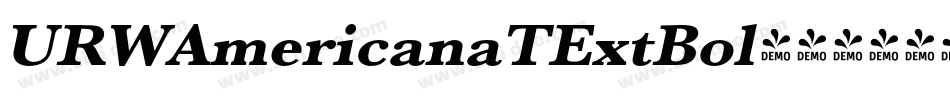 URWAmericanaTExtBol字体转换