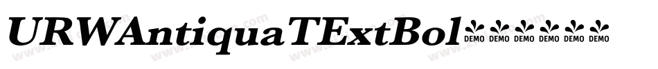 URWAntiquaTExtBol字体转换