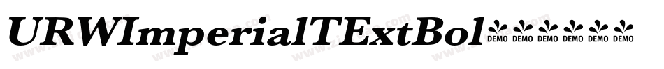 URWImperialTExtBol字体转换