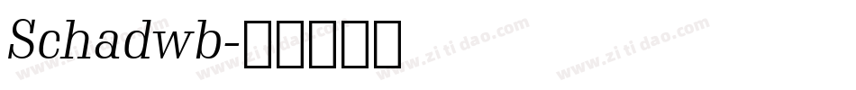 Schadwb字体转换