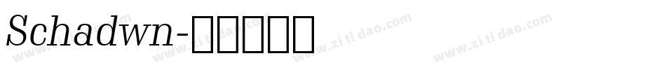 Schadwn字体转换