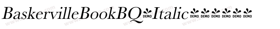 BaskervilleBookBQ-Italic字体转换