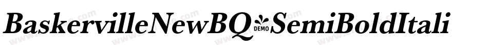 BaskervilleNewBQ-SemiBoldItalic字体转换