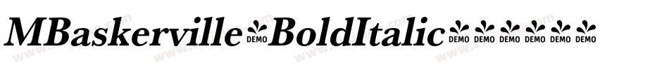MBaskerville-BoldItalic字体转换