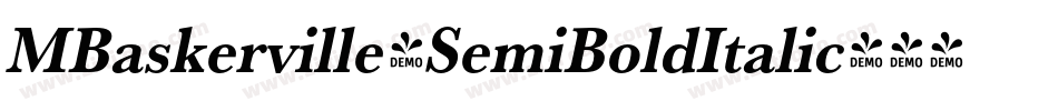 MBaskerville-SemiBoldItalic字体转换