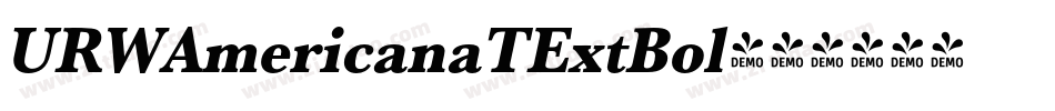 URWAmericanaTExtBol字体转换