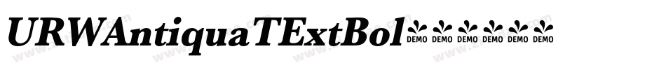 URWAntiquaTExtBol字体转换
