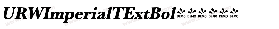 URWImperialTExtBol字体转换
