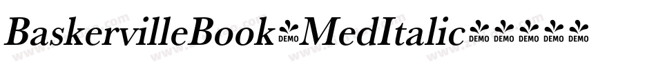BaskervilleBook-MedItalic字体转换
