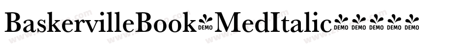 BaskervilleBook-MedItalic字体转换
