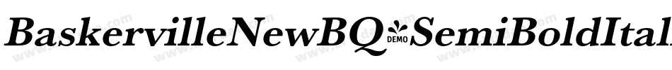 BaskervilleNewBQ-SemiBoldItalic字体转换