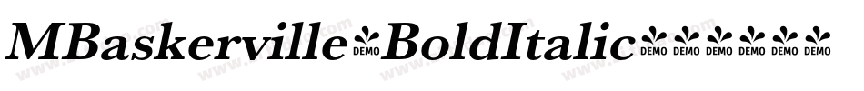 MBaskerville-BoldItalic字体转换