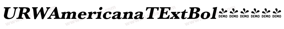 URWAmericanaTExtBol字体转换