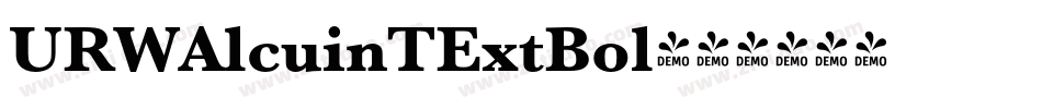 URWAlcuinTExtBol字体转换