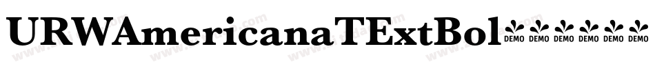 URWAmericanaTExtBol字体转换
