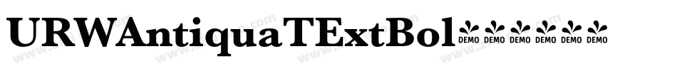 URWAntiquaTExtBol字体转换