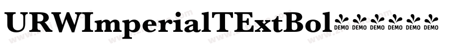 URWImperialTExtBol字体转换