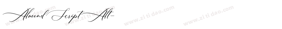 AlmondScriptAlt字体转换