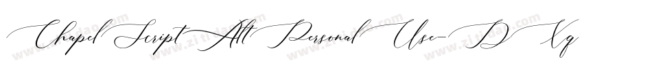 ChapelScriptAltPersonalUse-DXq9字体转换