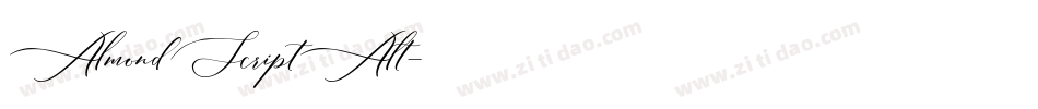 AlmondScriptAlt字体转换