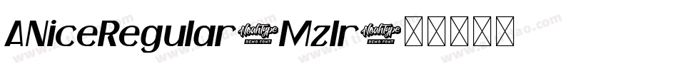 ANiceRegular-Mzlr字体转换