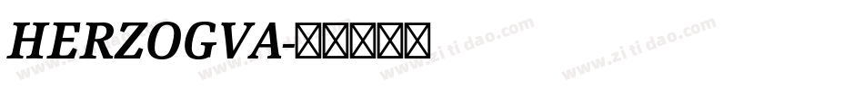 HERZOGVA字体转换