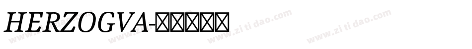 HERZOGVA字体转换