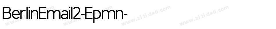 BerlinEmail2-Epmn字体转换