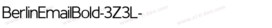 BerlinEmailBold-3Z3L字体转换