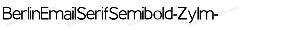 BerlinEmailSerifSemibold-Zy1m字体转换